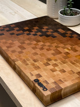 Pixelated Ombre End Grain Cutting Board #1 (21 x 13.5 x 1.5)