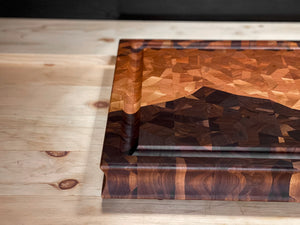 Heirloom Edition - Rocky Mountain End Grain Cutting Board (21.75" x 13.5" x 1.75") Variant #1