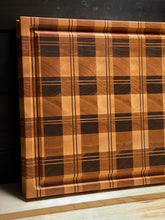 Heirloom Edition -Tartan Plaid End Grain Cutting Board (22.75" x 15.5" x 1.75")