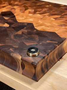 Heirloom Edition - Rocky Mountain End Grain Cutting Board (21.75" x 13.5" x 1.75")