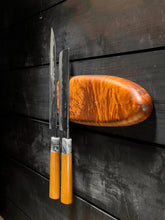 Rare Redwood Burl Magnetic Knife Pebble - 6 Knives