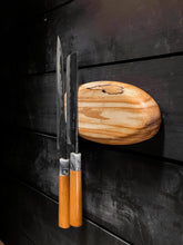Spalted Maple Magnetic Knife Pebble - 5 Knives (B)