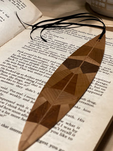 Wooden "Feather" Bookmark - Variant 3