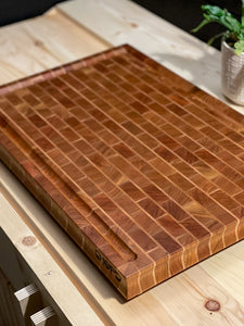 Heirloom Edition - Cherry Brick Wall End Grain Cutting Board (22