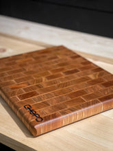 Cherry Brick Wall End Grain Prep Board (13.5" x 10.75" x 1")