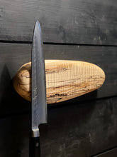 Highly Figured Spalted Maple Magnetic Knife Pebble - 4 Knives (E)