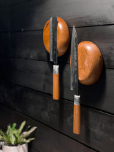 Pair of Cherry Magnetic Knife Pebbles  (Set holds 4 Knives)
