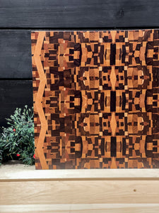 Kaleidoscopic End Grain Cutting Board #3 (16.5" x 14.5" x 1.5")